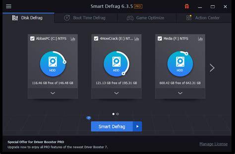IObit Smart Defrag Pro 6.6.5.19 Crack + Key 2022